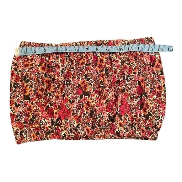 𝅺topshop womens floral tube top - Picture 3 of 6